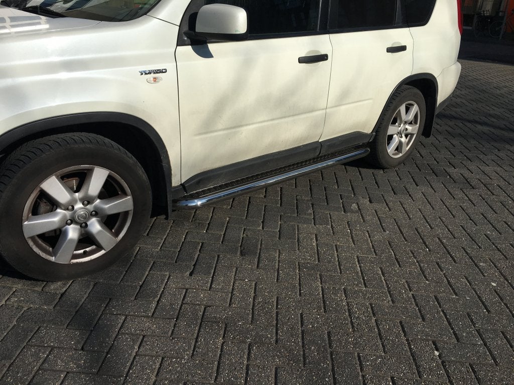 Nissan X-Trail 2008-2010 Sidebars met rvs trede, Niet ingevuld, Nieuw, Niet ingevuld, Ophalen