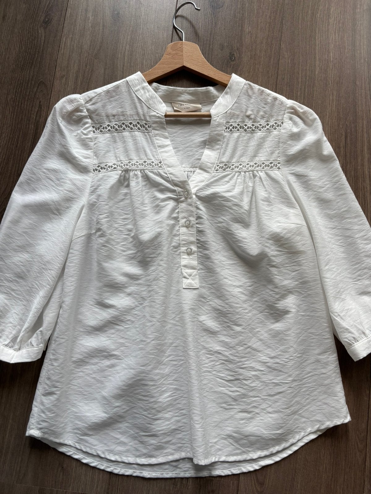 Zgan wit zomer blouse, Free/quent, maat xs, Kleding | Dames, Ophalen, Zo goed als nieuw, Maat 34 (XS) of kleiner, Wit