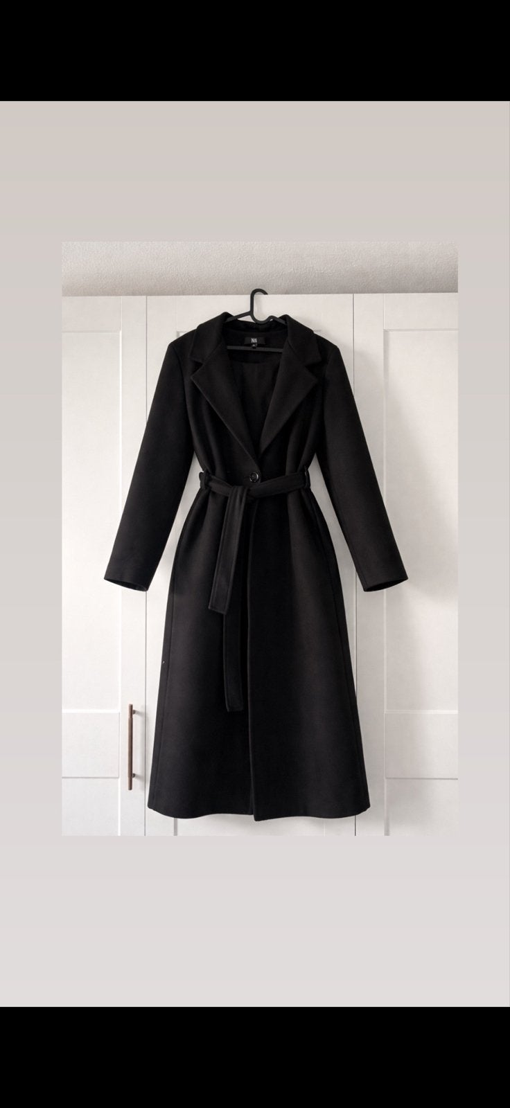 Nieuwe Zwarte Trenchcoat Maat 40 - Tijdloos & Stijlvol, Verzenden, Nieuw, Maat 38/40 (M), Zwart