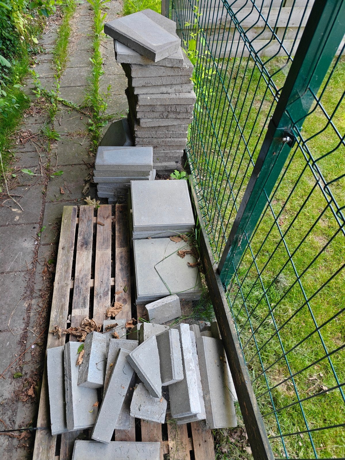 Diverse betontegels voor tuin of terras, Ophalen, Gebruikt, 5 tot 10 m², Beton