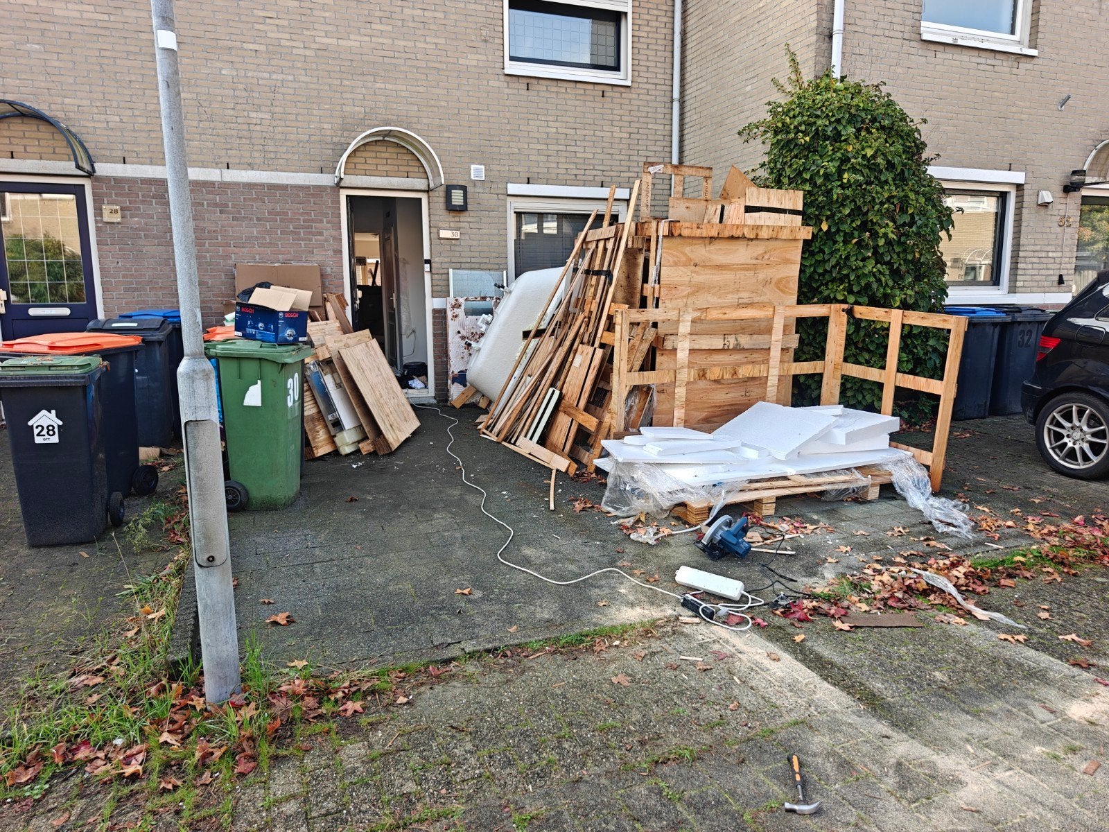 Gratis af te halen: Veel pallethout / houten kisten / brandh, Ophalen, Gebruikt, 25 tot 50 mm, Overige typen