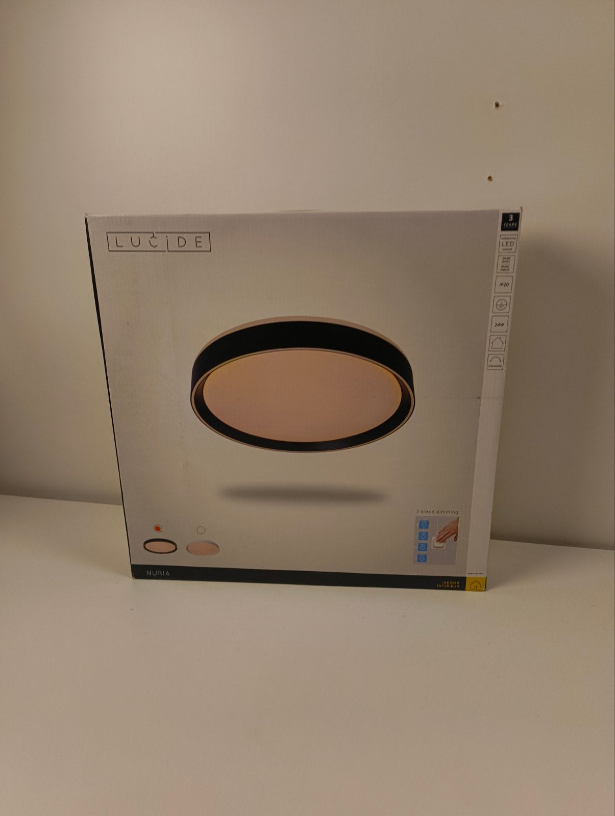 Lucide Nuria Plafondlamp LED 24W Dimbaar Ø400mm, Ophalen of Verzenden, Nieuw, Overige fittingen