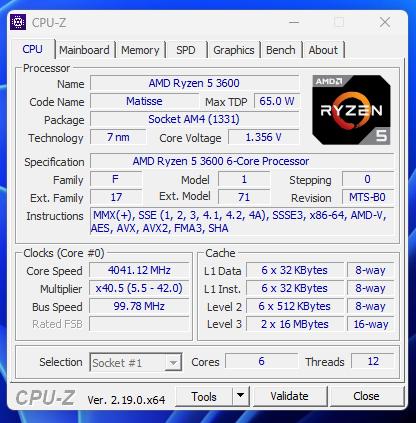 AMD Ryzen 5 3600 – 6 cores / 12 threads – Goede staat, Computers en Software, Processors, Ophalen, 6-core, 3 tot 4 Ghz
