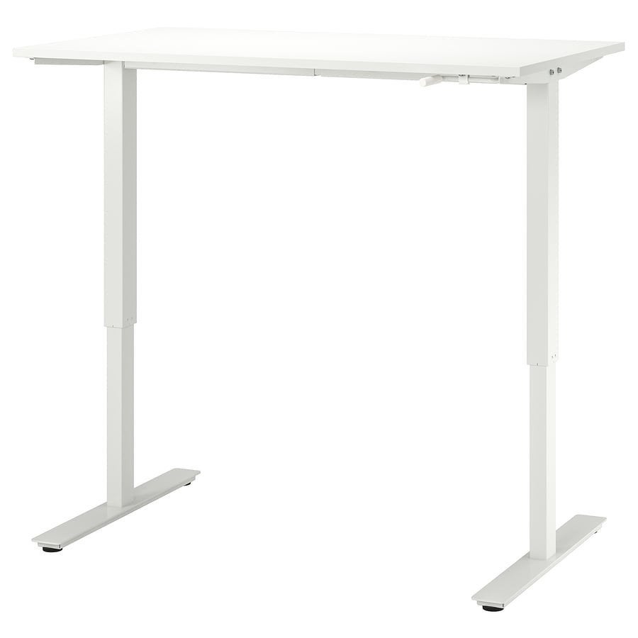 IKEA TROTTEN (Nieuw) Bureau zit/sta, wit, 120x70 cm, Ophalen, Nieuw