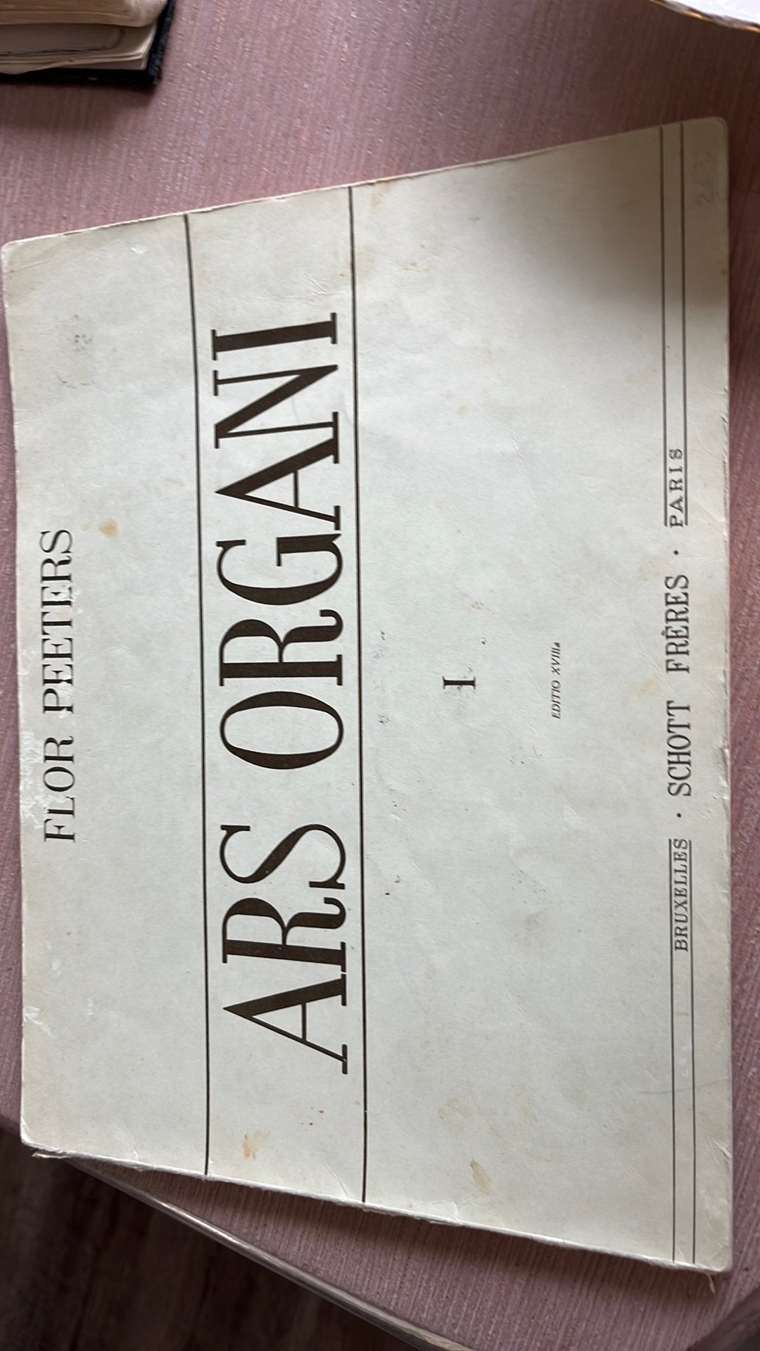 Ars organi I , flor Peeters, Ophalen of Verzenden, Gebruikt, Les of Cursus, Klassiek