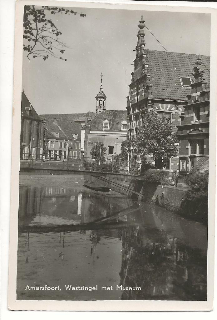 BF35-Amersfoort,Westsingel met Museum, Verzenden, Ongelopen, Noord-Holland