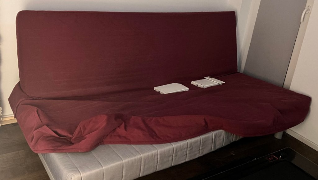 Sofa cum Bed=20 Euro, Ophalen, Gebruikt, 125 tot 150 cm, 150 tot 200 cm