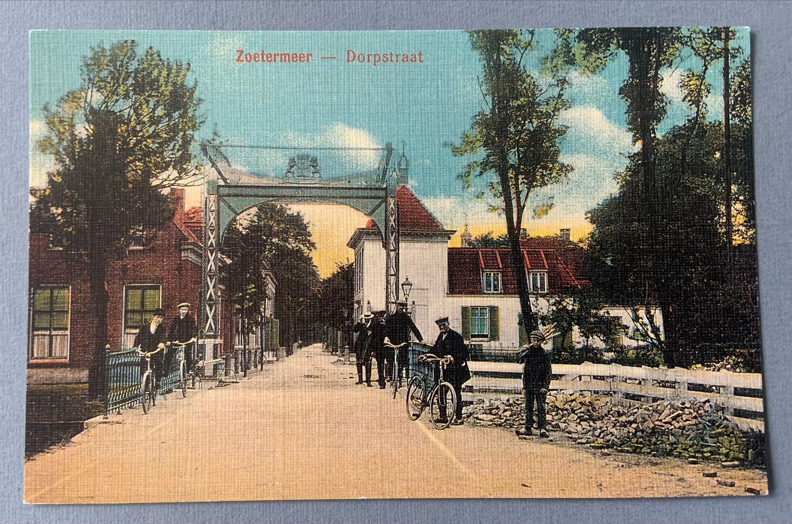 Zoetermeer Dorpsstraat Anno 1915, Verzamelen, Ansichtkaarten | Nederland, Verzenden, Voor 1920, Gelopen, Zuid-Holland