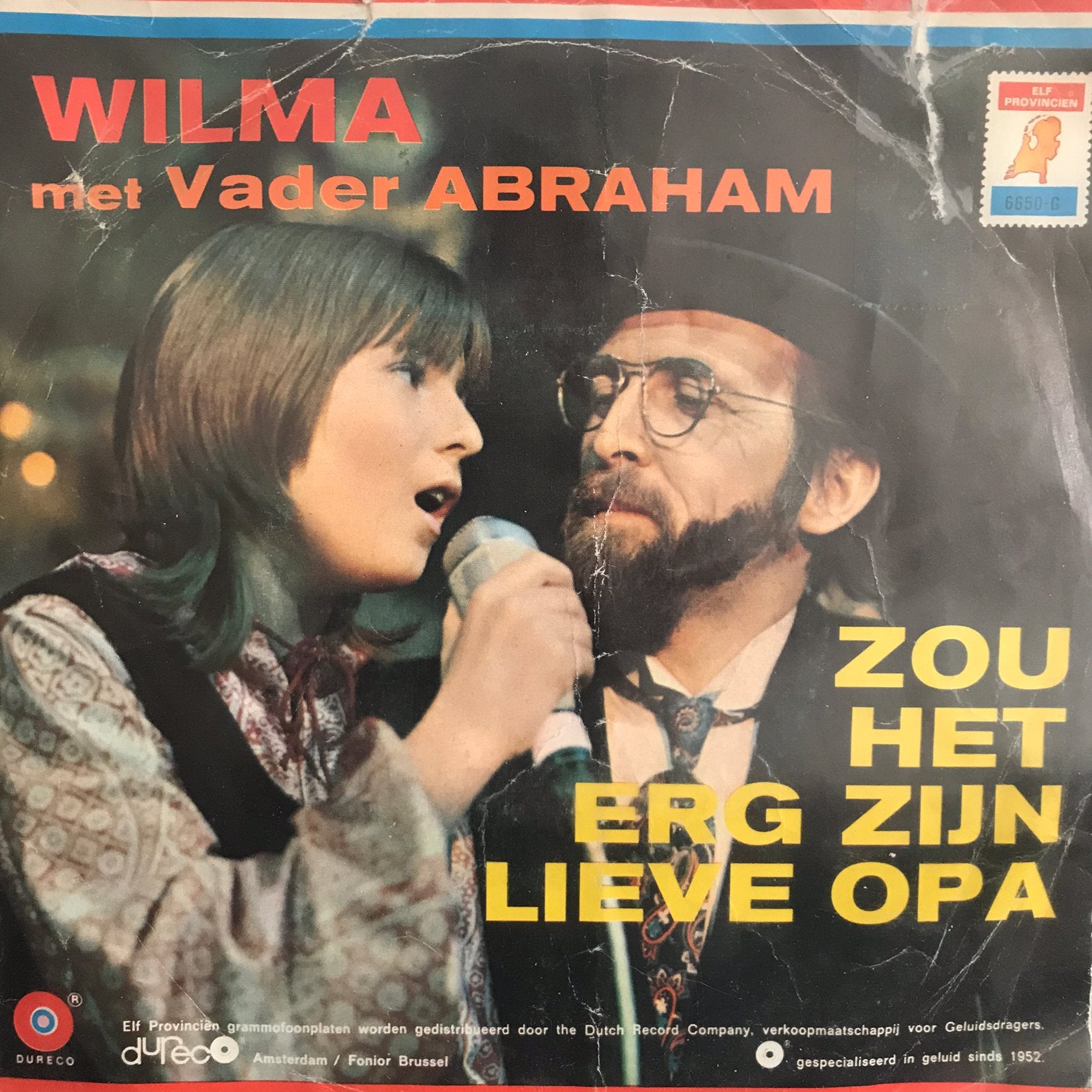 Wilma en Vader Abraham - Zou het erg zijn lieve opa, Ophalen of Verzenden