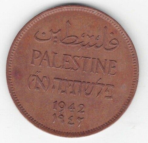 26-728 Palestina 2 mil 1942, Ophalen of Verzenden, Midden-Oosten, Losse munt
