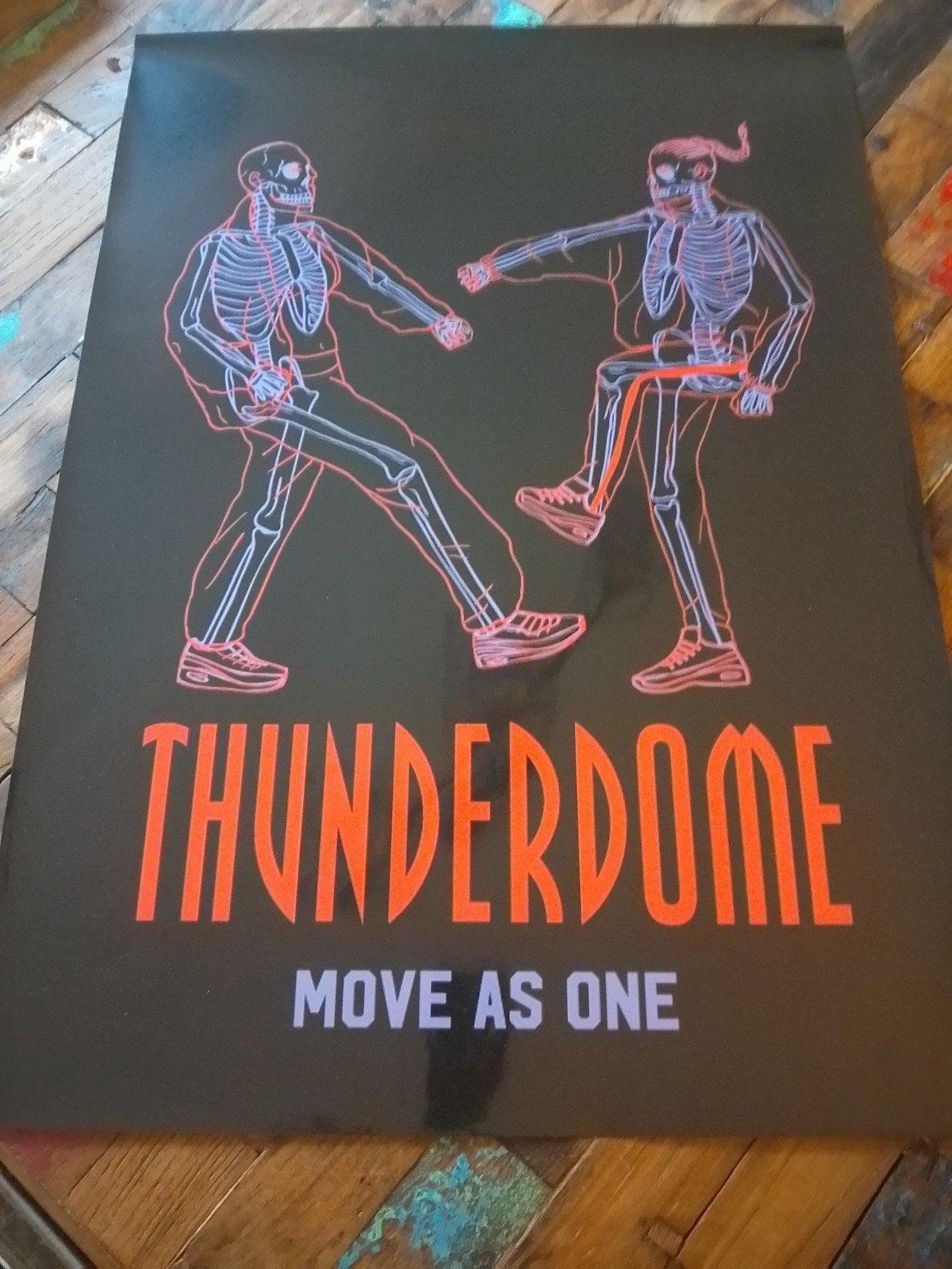 thunderdome move as one poster hardcore ID&T, Ophalen of Verzenden, Nieuw, Reclame