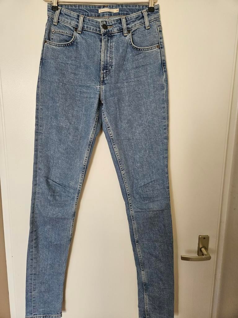 Super mooie Levi's 721 Vintage High Rise Skinny Jeans, mt 26, Blauw, Ophalen of Verzenden, Zo goed als nieuw, W27 (confectie 34) of kleiner