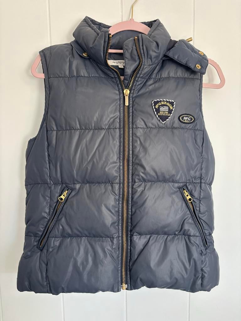 McGregor Bodywarmer - Donkerblauw met Gouden Details Maat 38, Ophalen of Verzenden, Zo goed als nieuw, Maat 38/40 (M), Blauw