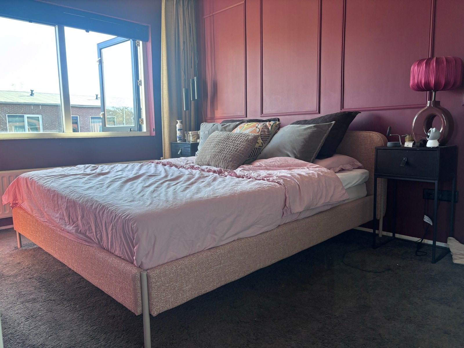 Zo goed als nieuw: Studio Nous bed met Emma matras 180x200cm, Ophalen, Overige kleuren, Tweepersoons, Zo goed als nieuw