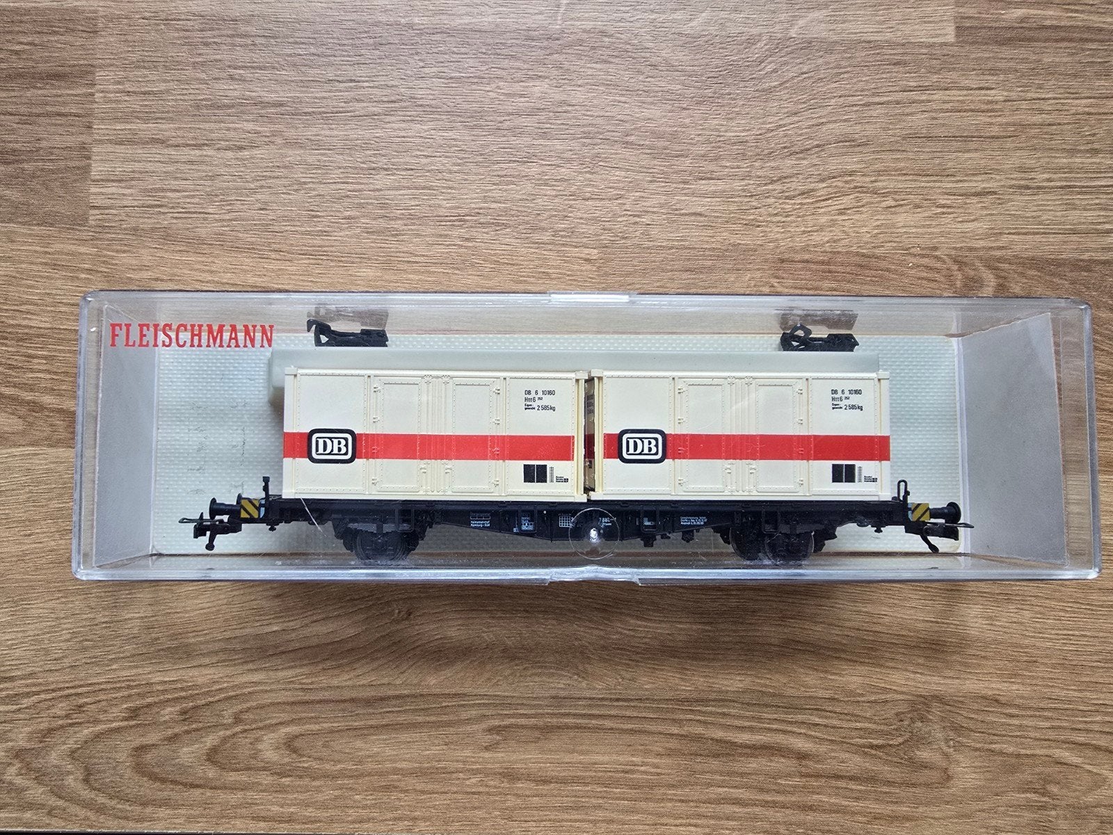 Fleischmann 5232 containerwagon DB, Hobby en Vrije tijd, Modeltreinen | H0, Gelijkstroom, Fleischmann, Wagon, Ophalen of Verzenden