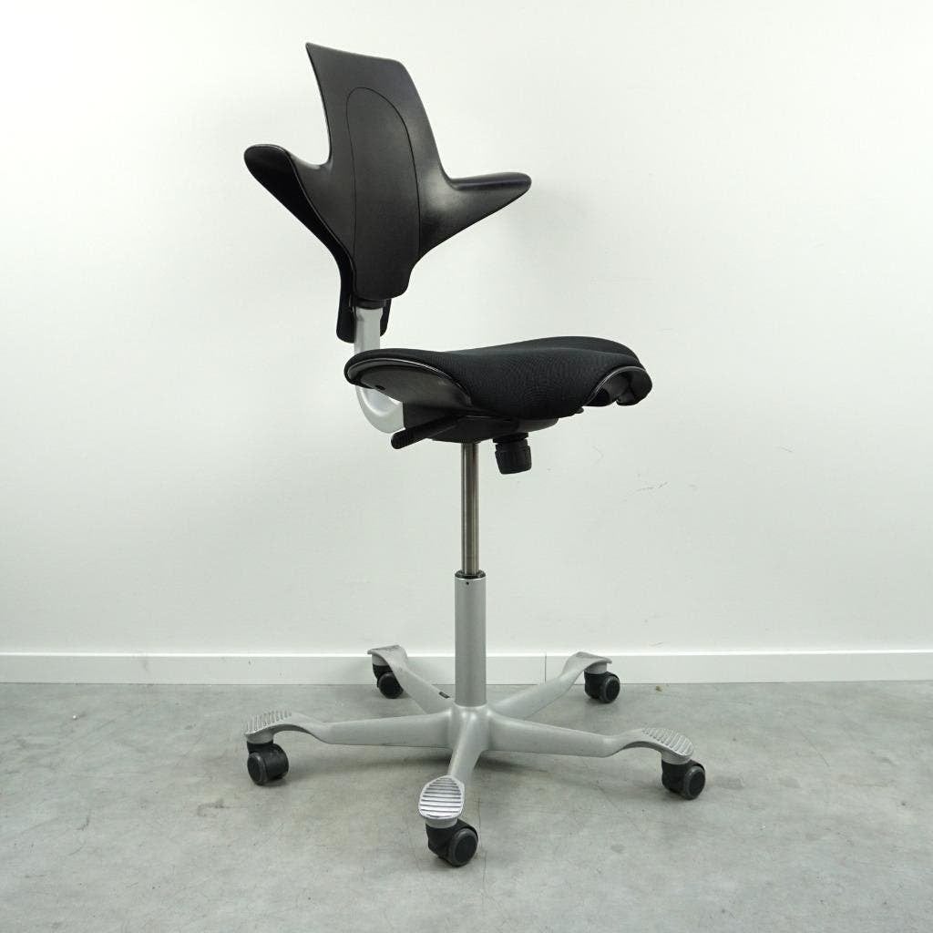 HAG Capisco Puls 8020 Bureaustoelen | Zadelzit | Zwart, Gebruikt, -, Zwart, -