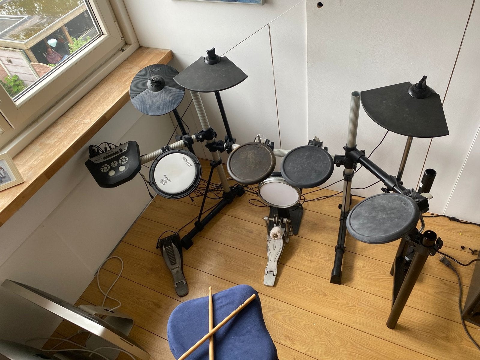 Roland TD-6V V-Drums Elektronisch Drumstel met Extra's, Muziek en Instrumenten, Drumstellen en Slagwerk, Ophalen, Gebruikt, Roland