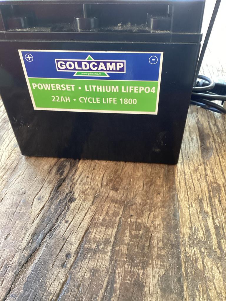 Goldcamp Caravan Mover Lithium Accu 22Ah met Lader, Caravans en Kamperen, Caravan accessoires, Ophalen of Verzenden, Zo goed als nieuw
