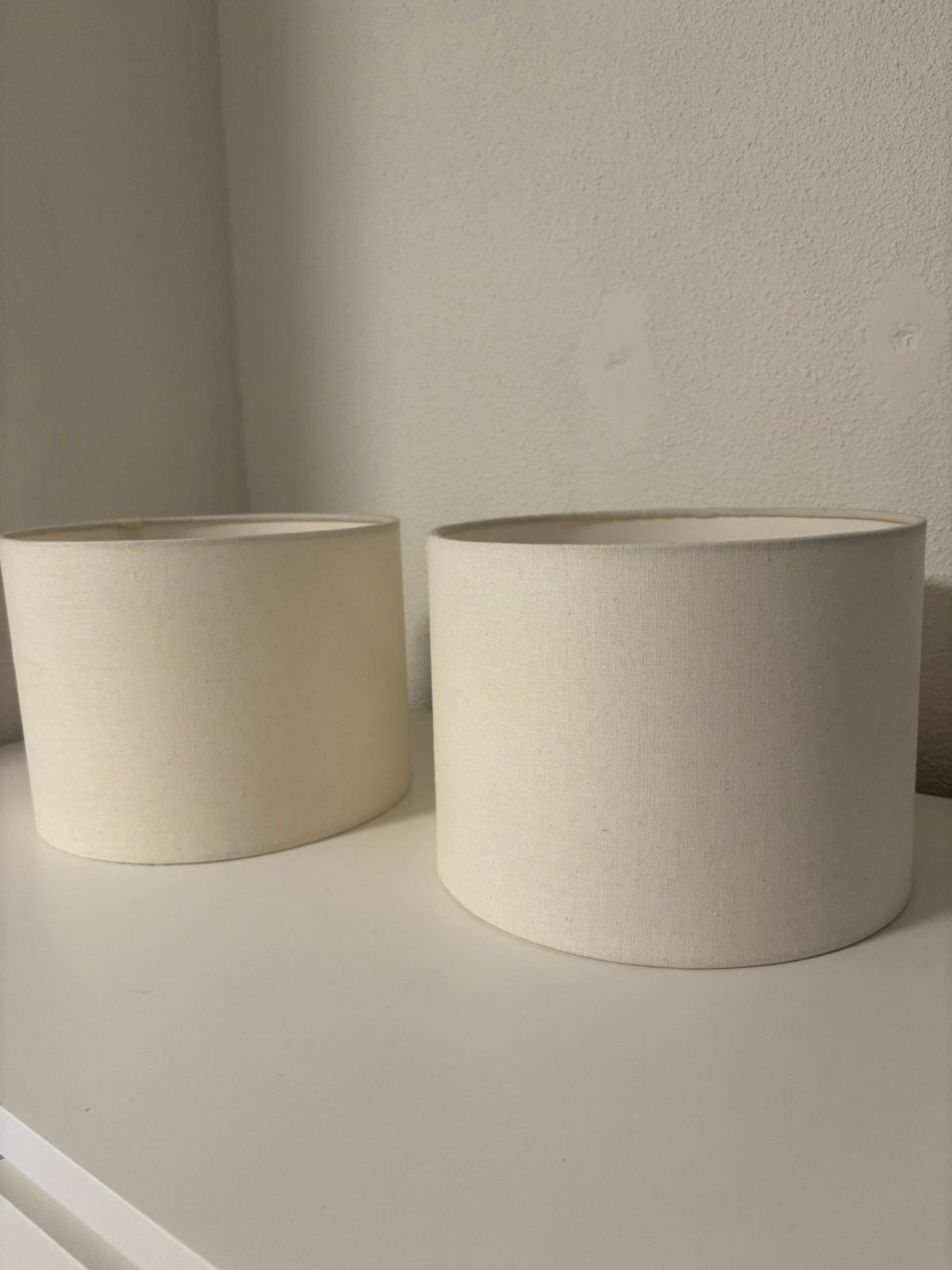 Lampenkappen cream kleur., Huis en Inrichting, Lampen | Lampenkappen, Ophalen, Rond, Minder dan 25 cm