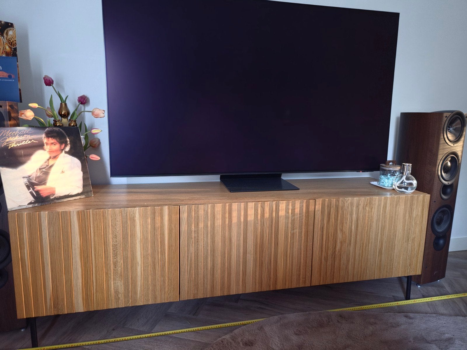 WOOOD Gravure TV-meubel - 180cm, Ophalen, Gebruikt, 150 tot 200 cm, Minder dan 100 cm
