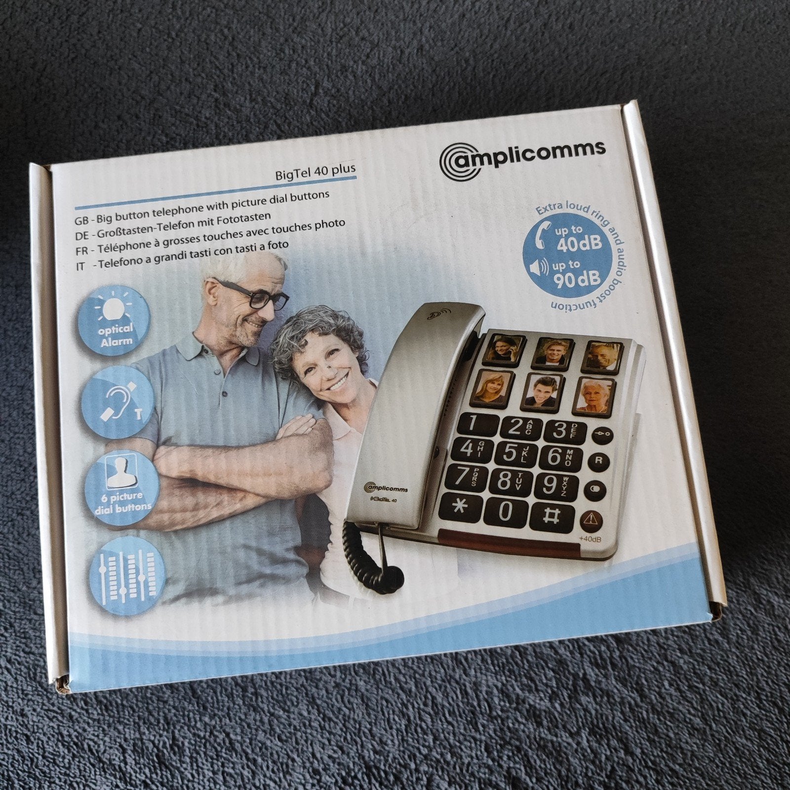 Amplicomms BigTel 40 Plus seniorentelefoon met grote toetsen, Telecommunicatie, Ophalen