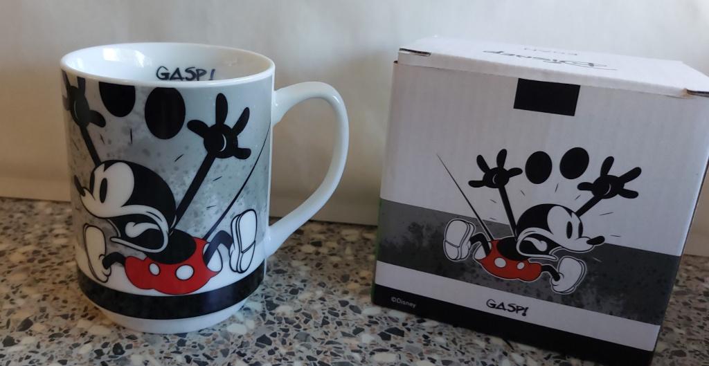 Mickey Mouse I am Beker Mok Gasp! Incl Doos, Ophalen of Verzenden, Zo goed als nieuw, Overige stijlen, Kop(pen) en/of Schotel(s)