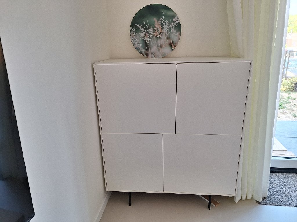 Kast mat wit Goossens, Ophalen, 100 tot 150 cm, 100 tot 150 cm, Zo goed als nieuw