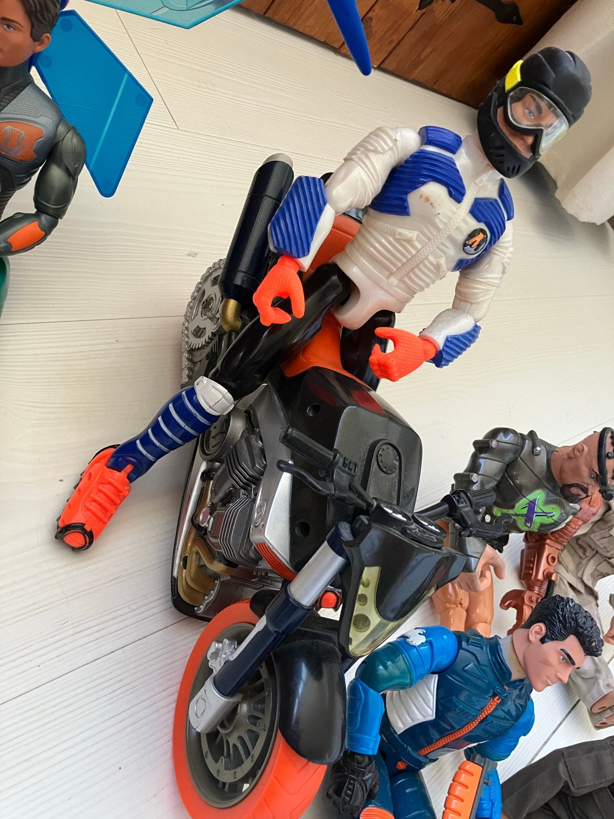 Verzameling Action Man figuren (11 stuks) + motorfiets, Ophalen, Gebruikt