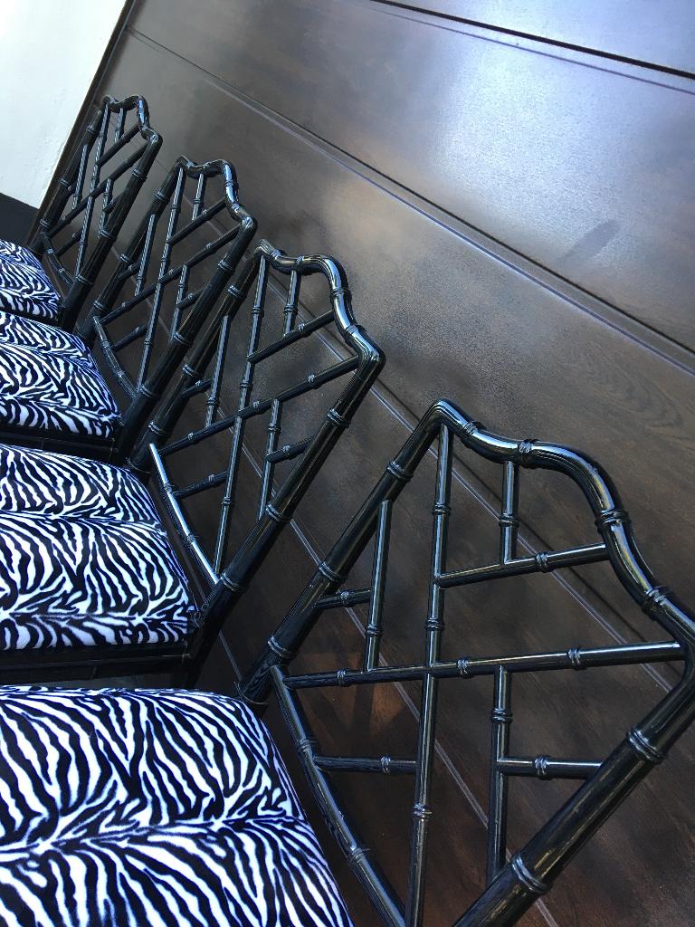 Unieke Jonathan Adler Faux Bamboo Chippendale stoelen!!!, Ophalen