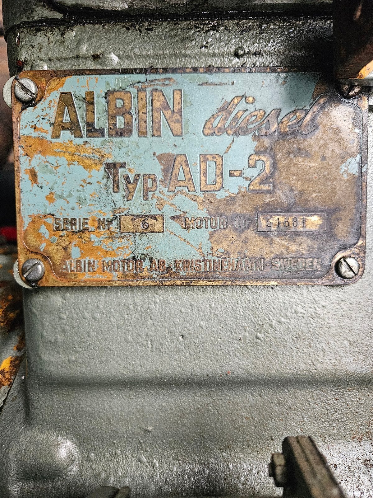 Albin Diesel Typ AD-2 Scheepsmotor, Watersport en Boten, Bootonderdelen, Ophalen