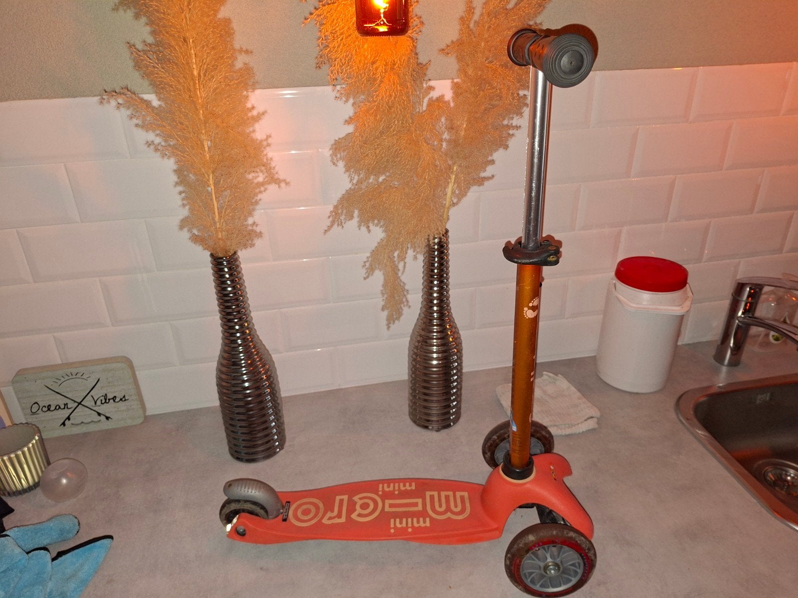 Mini Micro stepje - Oranje, Fietsen en Brommers, Ophalen of Verzenden, Gebruikt, Gewone step, Mini Micro