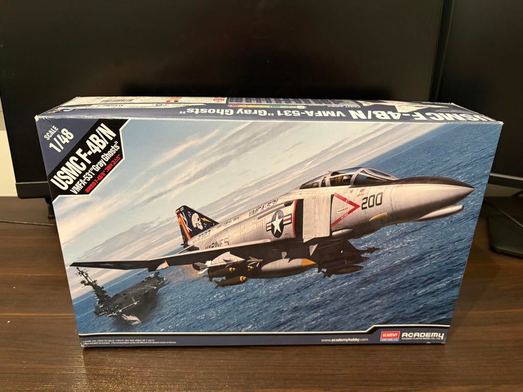 Academy F-4B/N, Overige merken, Ophalen of Verzenden, Zo goed als nieuw, Groter dan 1:72