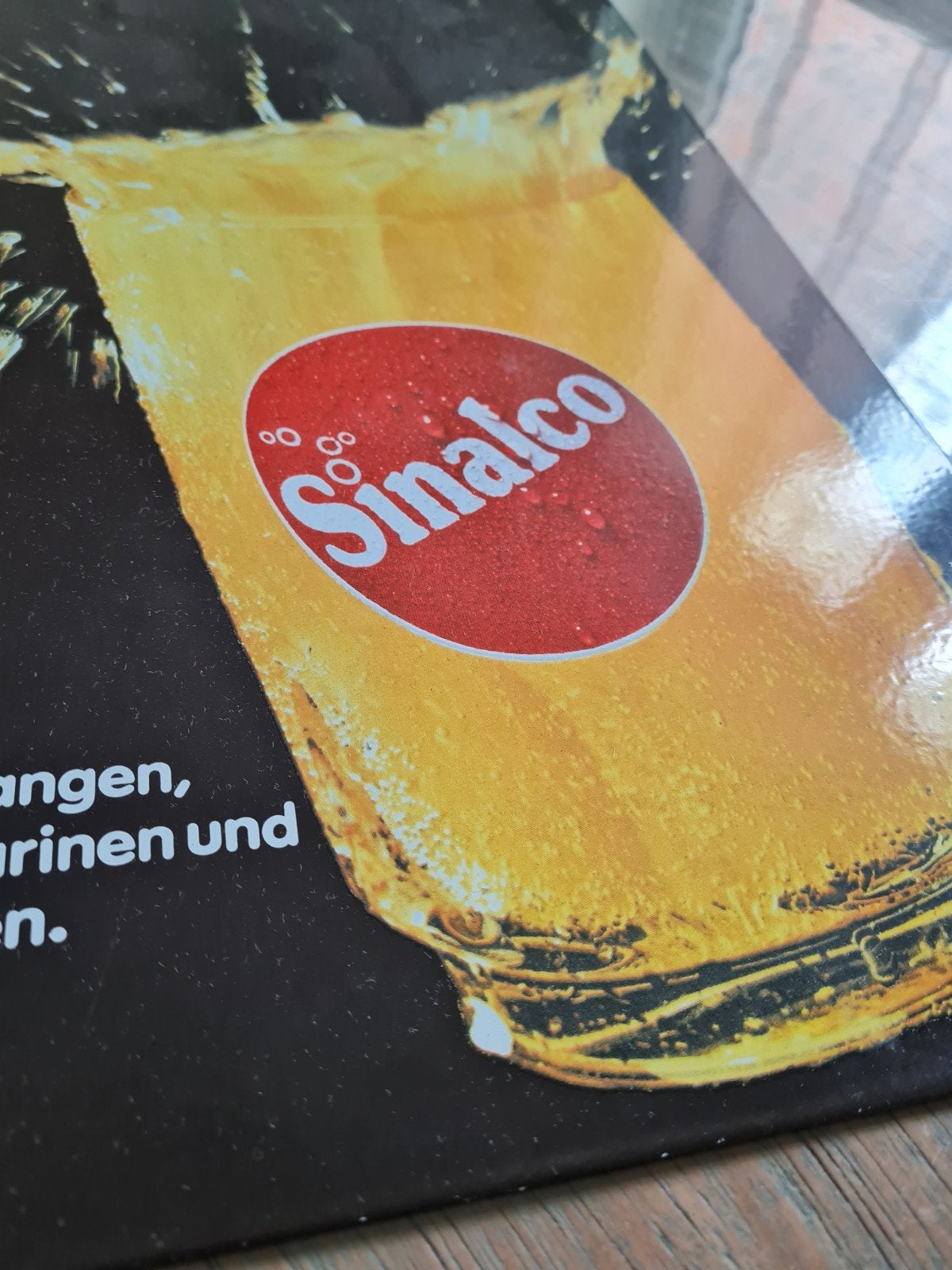 sinenco emaille bord, Ophalen of Verzenden, Reclamebord