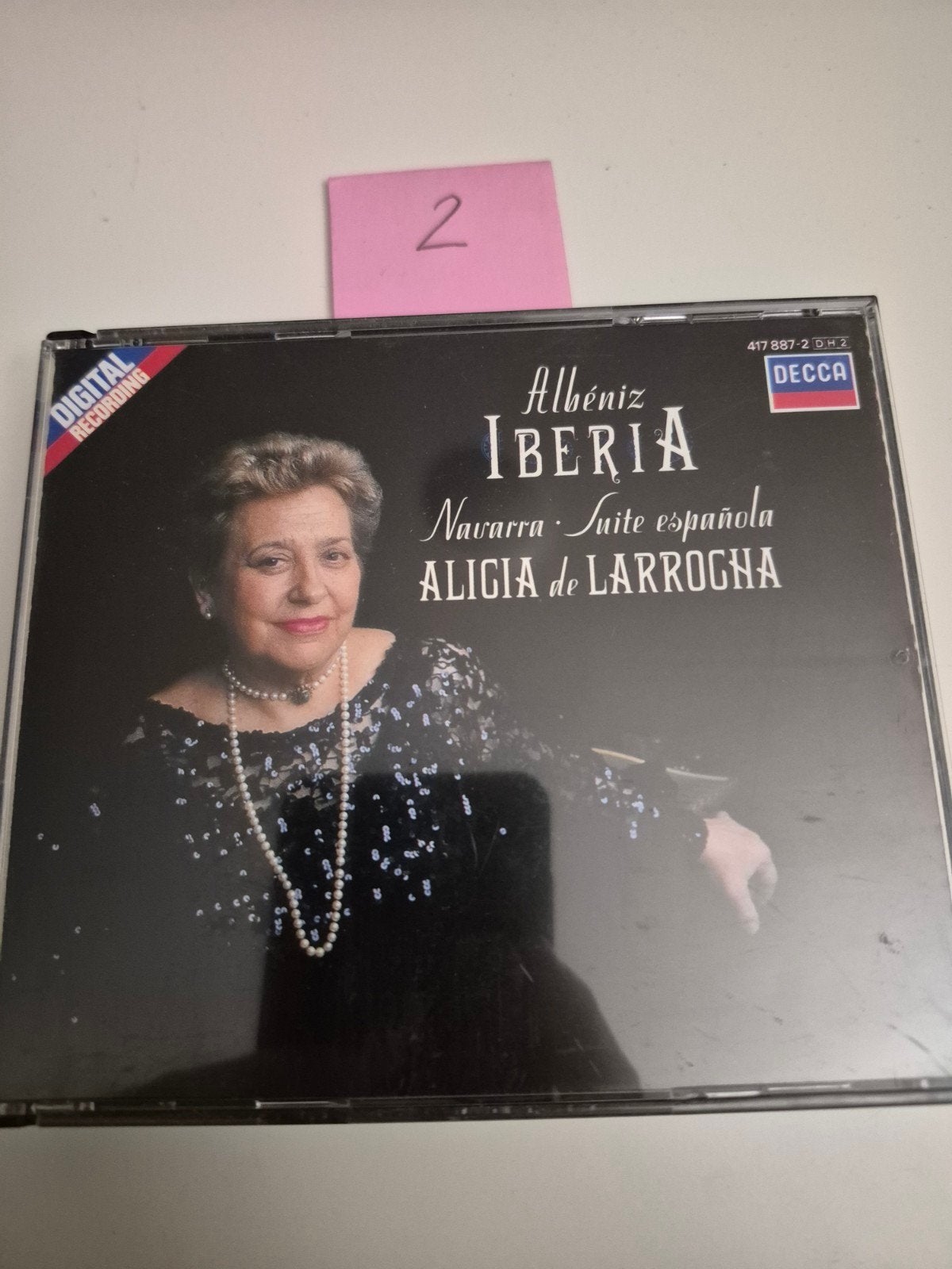 Albéniz  Iberia, Navarra, Suite Española - Alicia de Larroch, Inclusief boekje, Gebruikt, Overige componisten, Ophalen of Verzenden