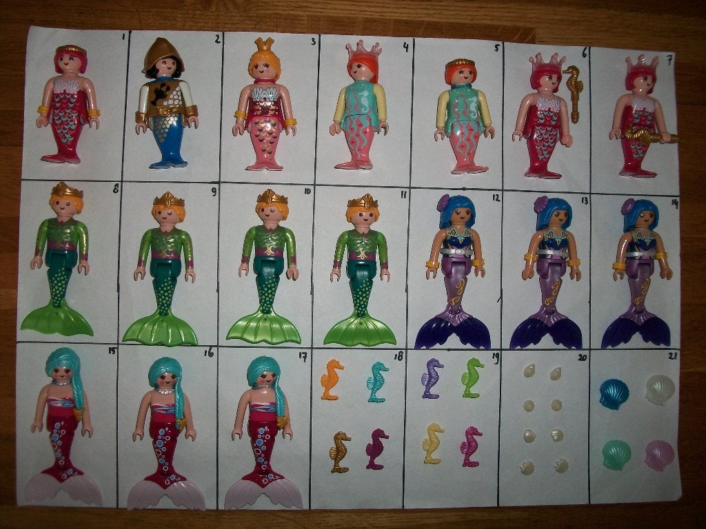 Zeemeerminnen / twee foto's, Ophalen of Verzenden, Nieuw, Complete set, Figuren