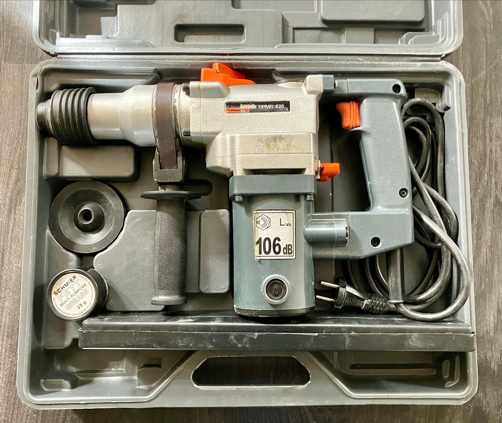 Meister Basic BPH 620 Boorhamer met accessoires, Ophalen, Boor- en/of Breekhamer, Klopboormechanisme, Gebruikt