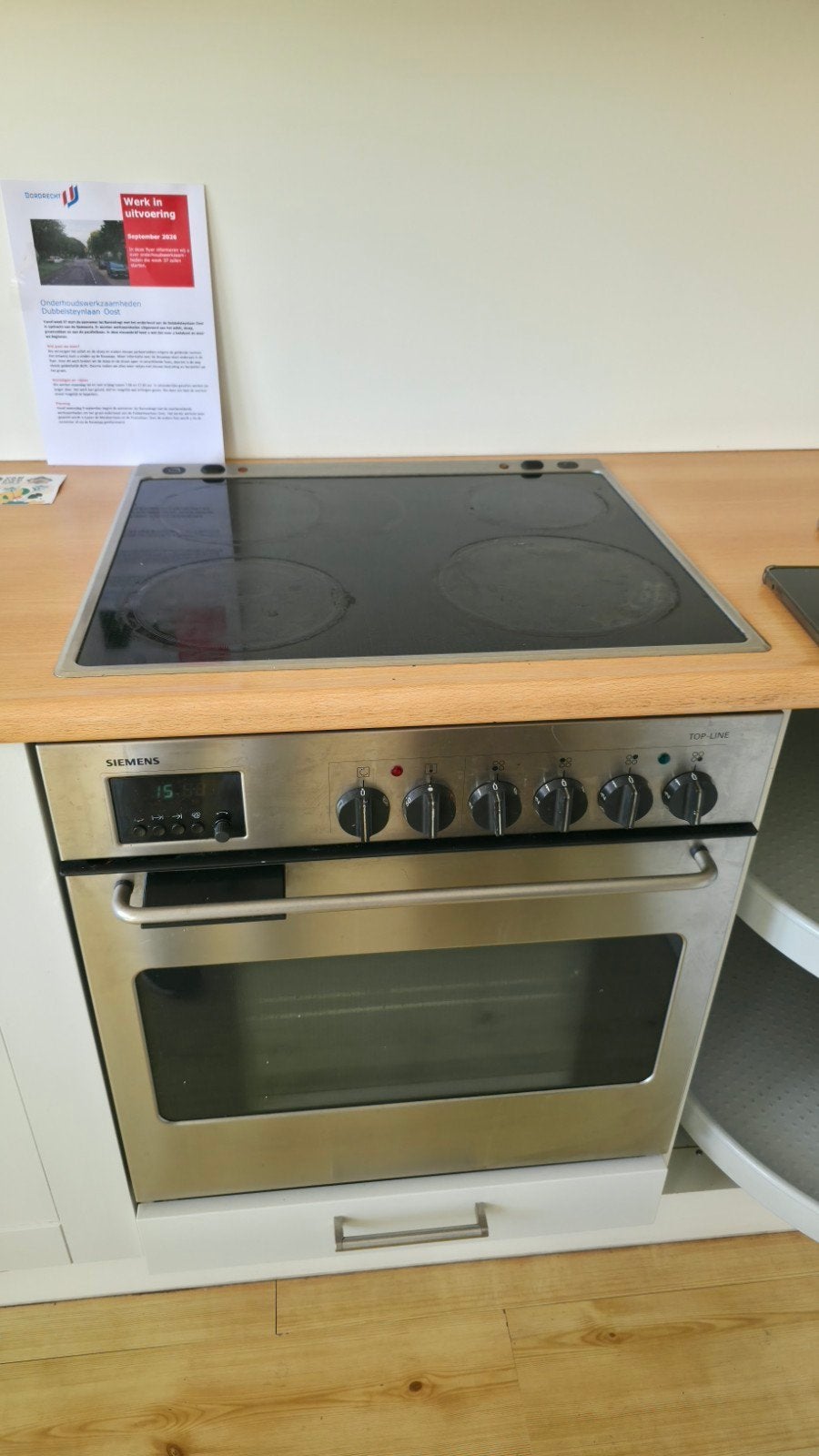 Siemens oven en kookplaat set, Witgoed en Apparatuur, Ophalen, Gebruikt, 4 kookzones, Inbouw