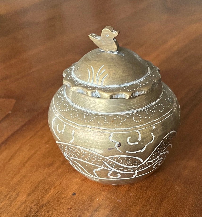 Antiek Chinees bronzen potje, Ophalen of Verzenden