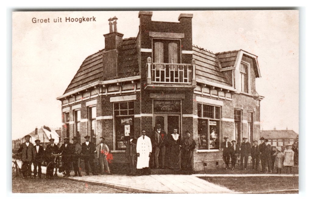 Hoogkerk, Groet uit Hoogkerk - Reprint - Opruimingskaart, Verzamelen, Ophalen of Verzenden, 1940 tot 1960, Ongelopen, Groningen