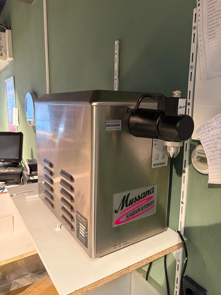 Mussana Slagroomautomaat - Professionele Slagroom Machine, Ophalen, Gebruikt