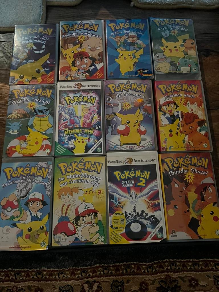 Pokemon vhs video films, Alle leeftijden, Ophalen of Verzenden, Zo goed als nieuw