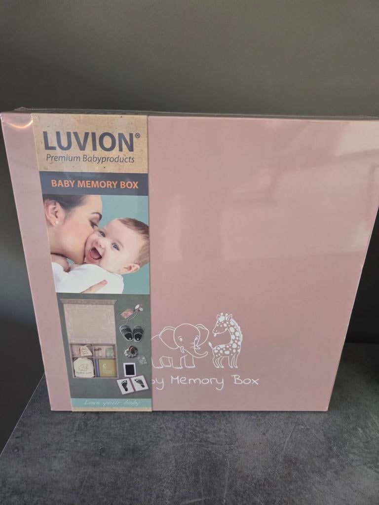 Luvion Baby Memory Box - Roze Opbergdoos voor Babyspullen, Ophalen of Verzenden