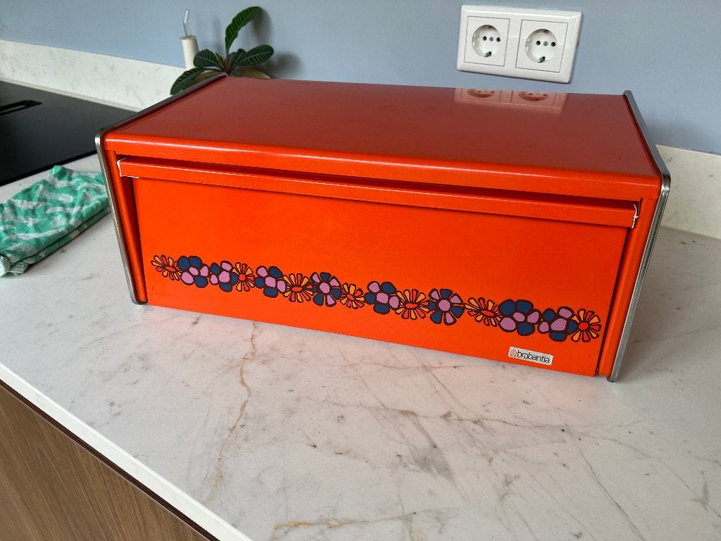Vintage Brabantia Broodbak, Ophalen, Metaal, Brabantia, Oranje