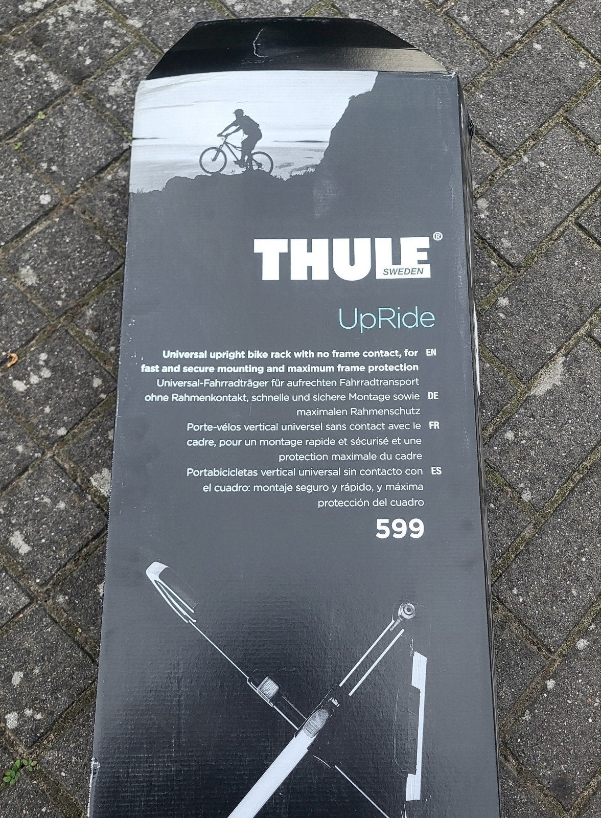 Thule UpRide 599 Fietsendrager – Nieuw in doos, Ophalen of Verzenden, Zo goed als nieuw, Dakdrager, Brede banden