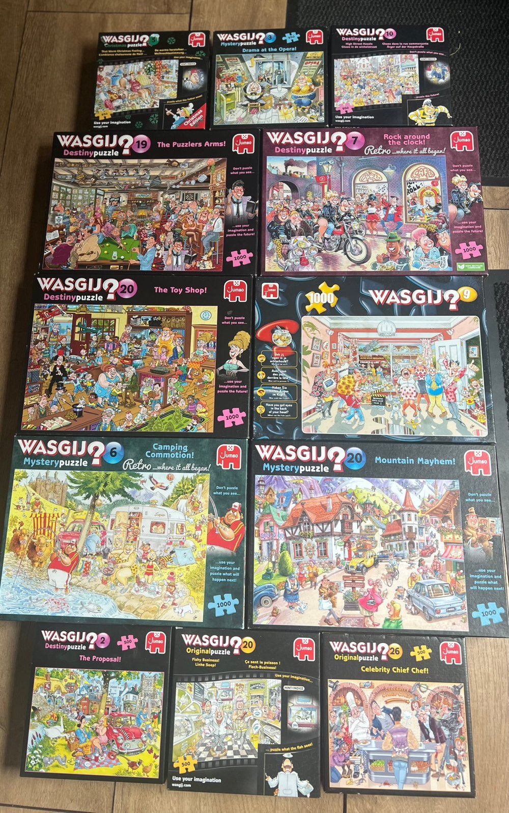 Wasgij puzzels, Ophalen of Verzenden, 500 t/m 1500 stukjes, Zo goed als nieuw, Legpuzzel