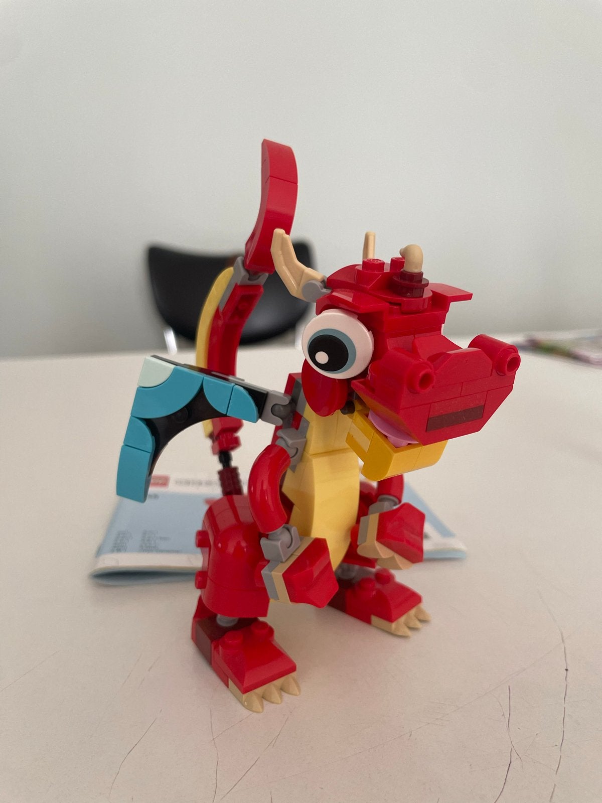 Lego Creator 31145 Draak Papegaai of Vis compleet met boekje, Gebruikt, Lego, Ophalen of Verzenden, Compleet