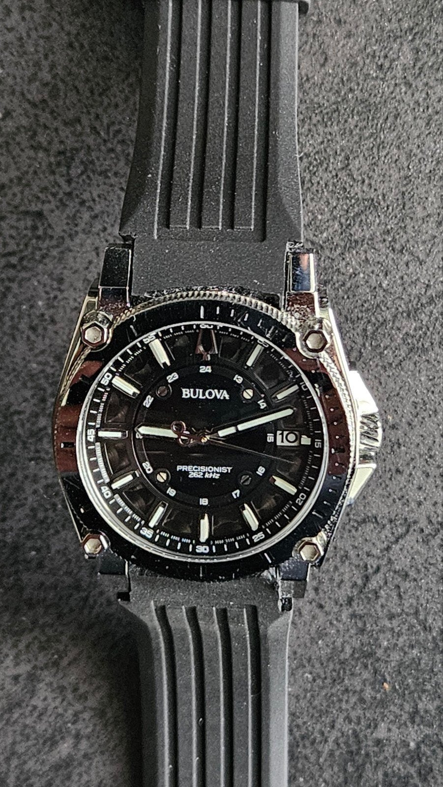 Bulova Precisionist 262kHz - Nieuwstaat, Overige merken, Staal, Polshorloge, Kunststof