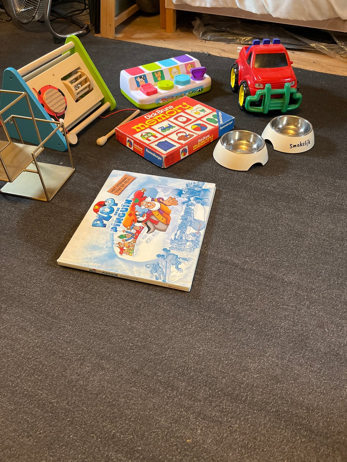 Diverse speelgoedset: Memory, auto, rammelaar, boek, Ophalen, Gebruikt, Jongen of Meisje