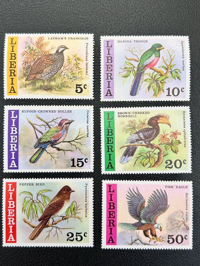 Vogels - Liberia - 1977, Verzenden, Postfris, Dier of Natuur