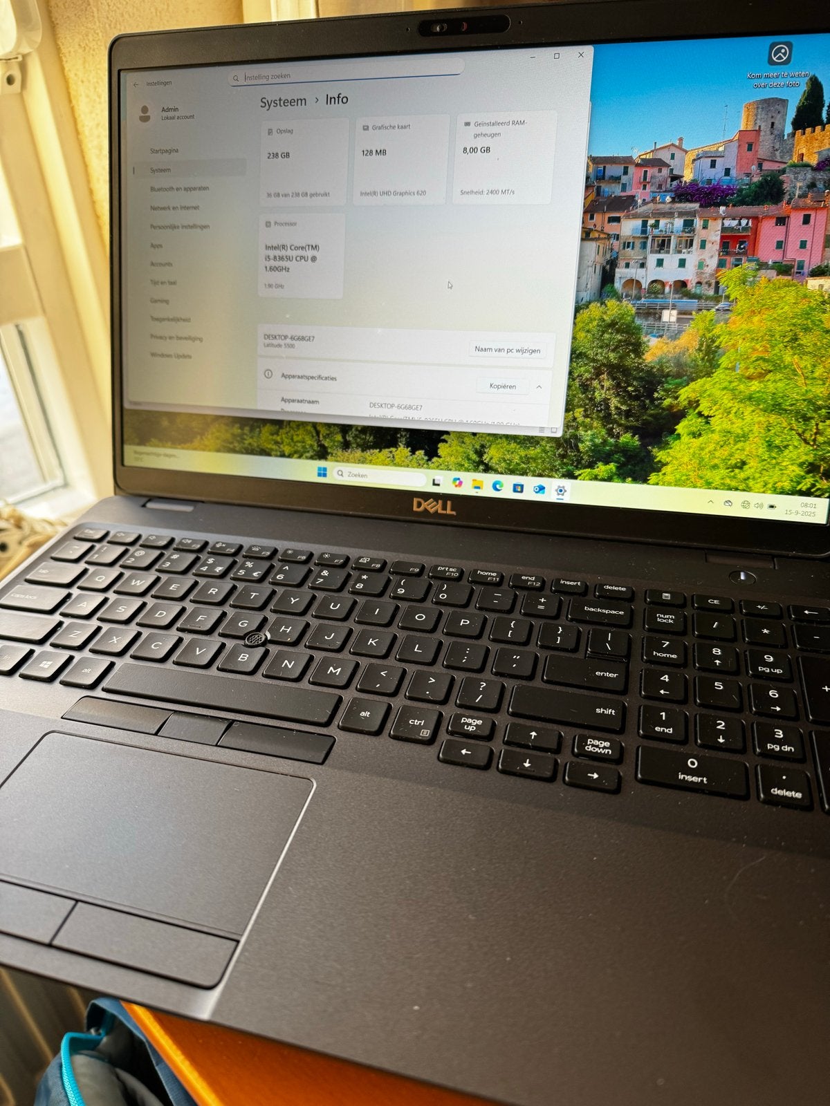 Dell Latitude 5500 Laptop - i5-8365U, 16GB RAM, 256GB SSD, Computers en Software, Windows Laptops, Ophalen, Gebruikt, Minder dan 2 Ghz